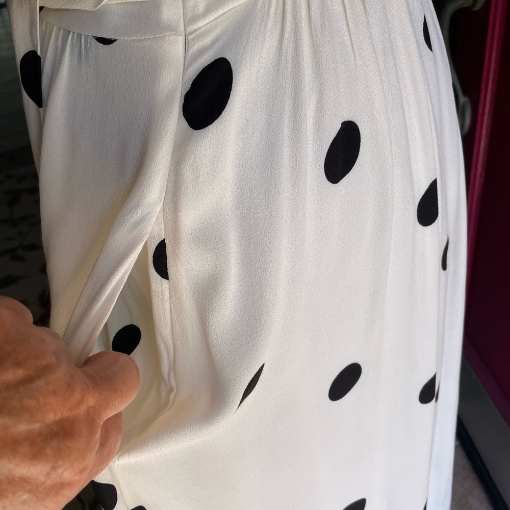 Maeve by Anthropologie White Midi Sundress with Puff Sleeves and V-Neck - Picture 9 of 16